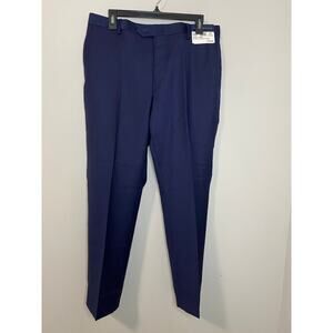 New Joseph Abboud Flat Front Hemmed Trouser Pants Size 34x30